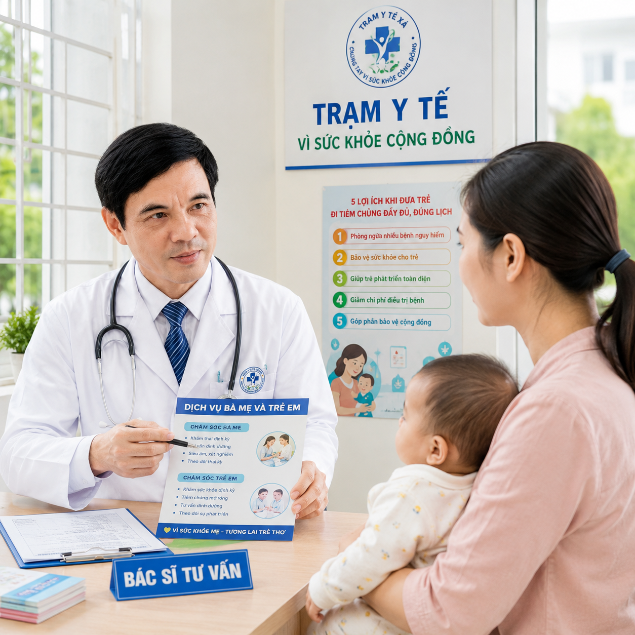 Chăm sóc bà mẹ và trẻ em